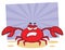 Angry Crab Cartoon Mascot Character.