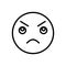 Angry depressed dislike face sad unhappy unhealthy Emotion ui web