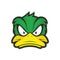 Angry duck mascot