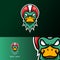 Angry duck rider mascot sport gaming esport logo template for streamer squad team club