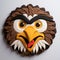 Angry Eagle Head Wall Mount - Cartoonish Character Design