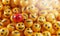 Angry Emoji Between A Bunch of Smile Emoticons. Stand Out Concept 3D Rendering