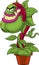 Angry Evil Carnivorous Plant Cartoon Character