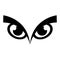 Angry eyes vector human gesture