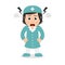 Angry Female Nurse Cartoon Character