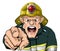 Angry firefighter