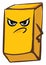 Angry gold , vector or color illustration