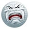 Angry Golf Ball Sports Cartoon Mascot