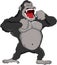 Angry gorilla cartoon