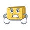 Angry gouda cheese pieces cartoon