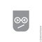 Angry and Holding Temper Emoticon Icon Vector Illustration. Style. Confounded Emoji Emoticon Icon / Vector - Stroke Design. Gray