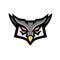 Angry Horned Owl Head Front Mascot