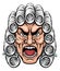 Angry Judge Cartoon Character