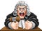 Angry Judge with Gavel