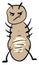 Angry lice, illustration, vector