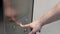 Angry Man Jabbing Elevator Close Button 