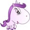 Angry Mean Unicorn Pony Vector