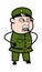Angry Military Man Talking Cartoon