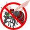 Angry mosquito cartoon