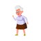 angry old woman screaming at grandson at home cartoon vector
