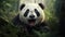 Angry Panda Bear In Photorealistic Forest: Intel Core, National Geographic, Vray