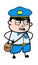 Angry Postal worker Talking Cartoon