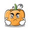 Angry pumpkin character cartoon style
