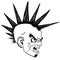 Angry punk black