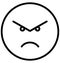 angry, rage Vector Isolated Icon which can easily modify or edit