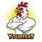 Angry Rooster Mascot Logo Premium Vector Cartoon Illustration