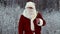 Angry Santa Clause with birch