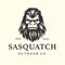 Angry sasquatch logo emblem