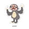 Angry sloth sticker