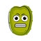 Angry soursop cartoon character emote