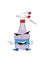 Angry spray bottle cartoon