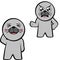 Angry standing chibi seal kid cartoon