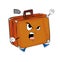 Angry suitcase cartoon