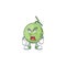 Angry sweet melon fruit character mascot shape