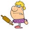 Angry Wife With A Rolling Pin