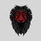 Angry Wild Lion Head Geometric Vector