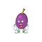 Angry winne fruit cute mascot cartoon style