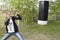 Angry young girl threatens to nail Boxing in the Park