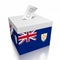 Anguilla - ballot box, voting concept - 3D illustration