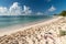 Anguilla, Caribbean beach landscape, flip flops