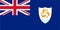 Anguilla flag vector.Illustration of Anguilla flag