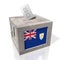 Anguilla - wooden ballot box - voting concept