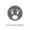 Anguished emoji icon. Trendy Anguished emoji logo concept on white background from Emoji collection