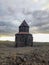 Ani ruins, Kars province, Turkey. historical buildings at sunset.