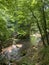 Aniene rapids. River located in Subiaco, near Rome, Lazio. Italy