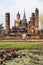 Anient sukothai historical park, Unesco world heritage. Worship - Buddhism heritage, Thailand